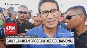 Jokowi Janji Jalur KA di Kalimantan, Sandi Janjikan OKE OCE