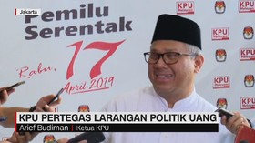 VIDEO: KPU Pertegas Larangan Politik Uang Jelang Pencoblosan