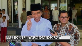 VIDEO: Jokowi Imbau Masyarakat jangan Golput di Pilpres 2019