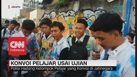 Konvoi Pelajar Usai Ujian Nasional Berbasis Komputer