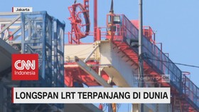 Proyek LRT Dapat Rekor Longspan Terpanjang di Dunia