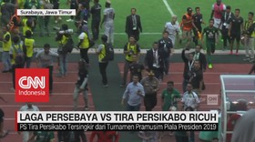 VIDEO: Laga Persebaya Vs PS Tira Persikabo Berakhir Ricuh