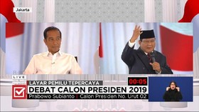 VIDEO: Prabowo Mengomel Lihat Penonton Tertawa di Debat