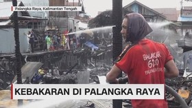 VIDEO: Kebakaran Hebat, 96 Unit Rumah Warga Ludes Dilalap Api