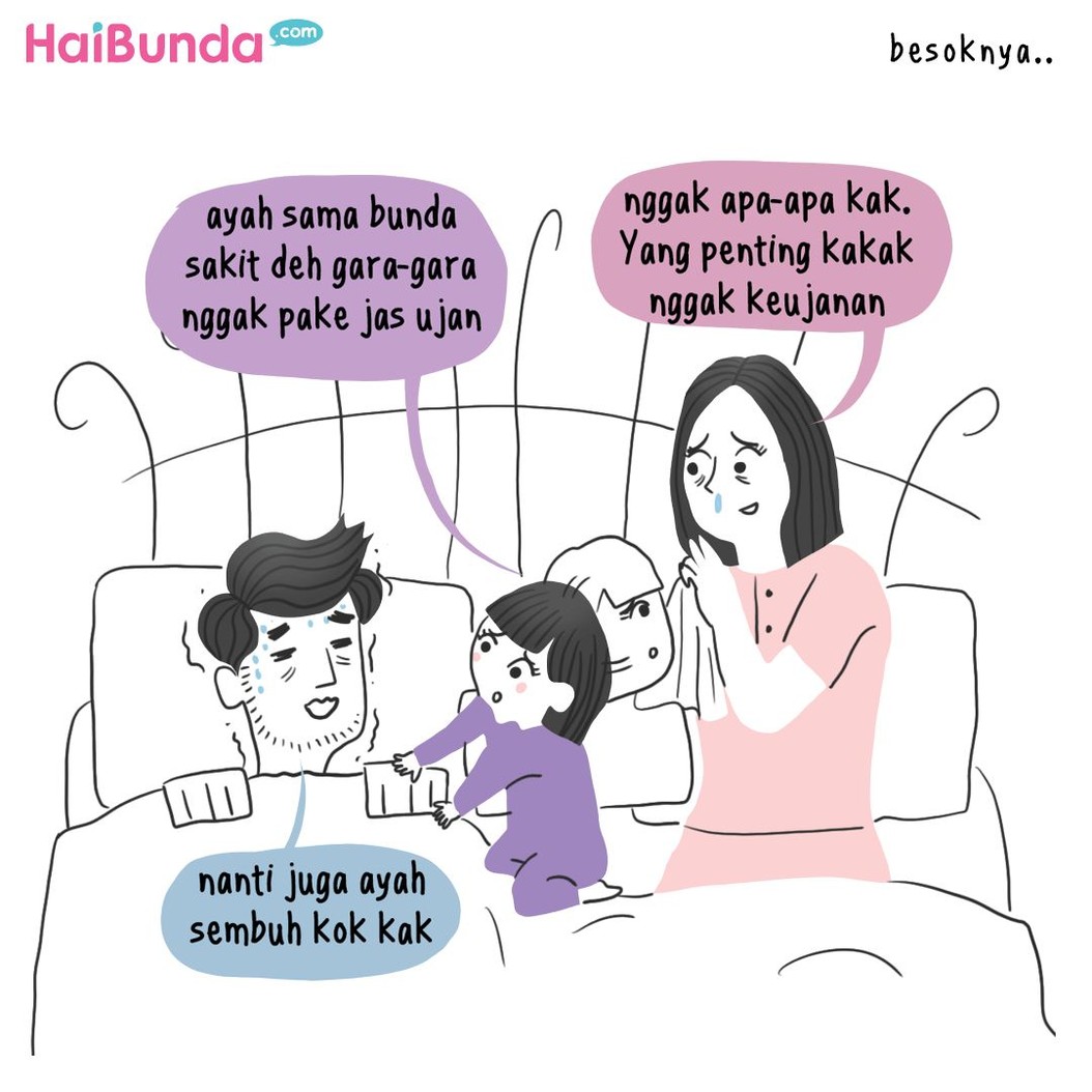Semua orang tua pasti rela melakukan apa saja demi anaknya. Bunda juga pernah melakukan hal serupa dengan Ayah dan Bunda di komik ini demi kakak?