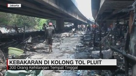 VIDEO: Kebakaran di Kolong Tol Pluit
