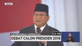 VIDEO: Closing Statement Prabowo di Debat Capres Keempat