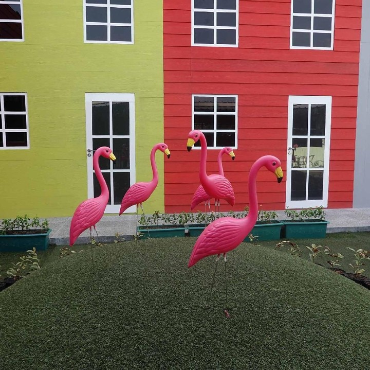 <p>Ya ampun! Patung flamingo ini dijamin bikin si kecil gemas deh.</p>