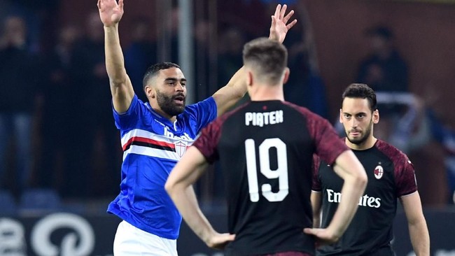 AC Milan kalah 0-1 dari Sampdoria dalam laga lanjutan Liga Italia karena blunder fatal yang dilakukan kiper Gianluigi Donarumma di Stadion Luigi Ferraris.