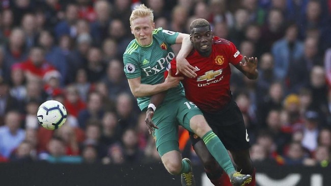 Suasana ruang ganti Manchester United seperti kuburan sehabis mengalahkan Watford dalam lanjutan Liga Inggris di Stadion Old Trafford, Minggu (31/3).