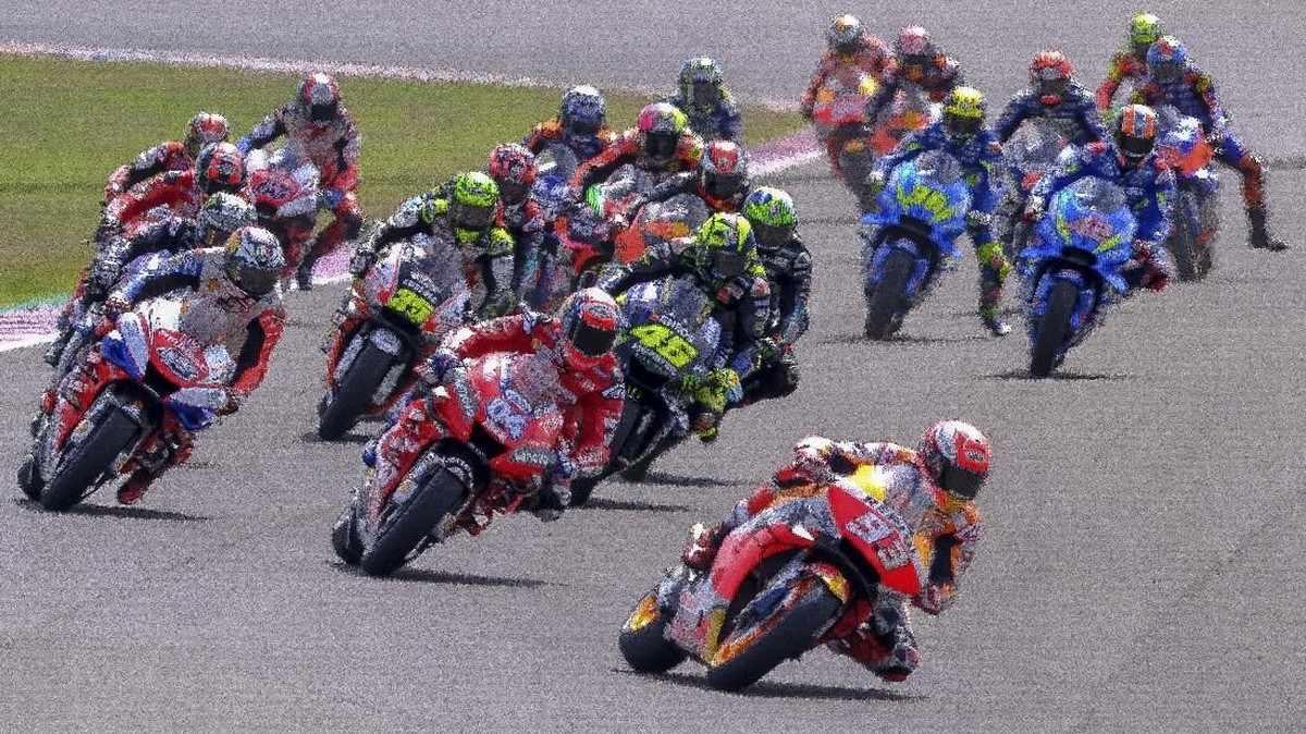 FOTO: Duel Sengit Rossi vs Dovizioso di MotoGP Argentina