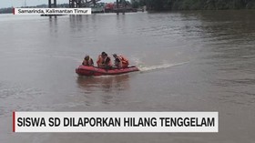 VIDEO: Siswa SD Dilaporkan Hilang Tenggelam