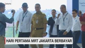 VIDEO: Anies Jajal MRT Hari Pertama Beroperasi