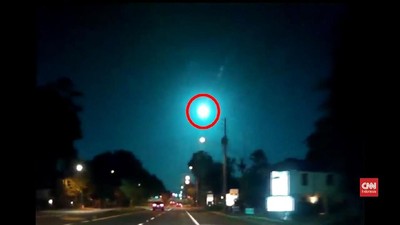 VIDEO: Rekaman Penampakan Meteor Hijau di Langit Florida