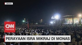 VIDEO: Gubernur Anies Hadiri Perayaan Isra Mikraj di Monas