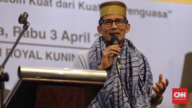 Sandiaga Uno mengakui Prabowo Subianto tengah sakit flu yang biasanya kambuh jika terlalu banyak bicara ketika kampanye dari satu tempat ke tempat lain.