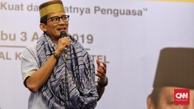 Sandi Tanggapi Insiden Prabowo: Jangan Cengeng Lawan Rezim
