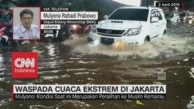VIDEO: Cuaca Ekstrem di Jakarta, Warga Diimbau Waspada