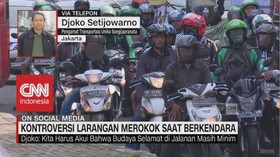 VIDEO: Kontroversi Larangan Merokok Saat Berkendara