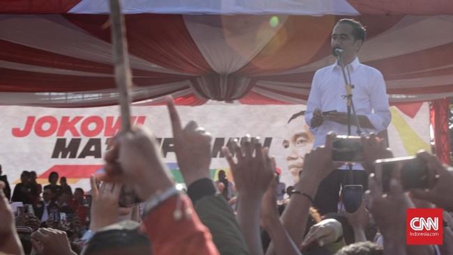 Jokowi menegaskan pemilu adalah pesta demokrasi yang harusnya diisi kegembiraan. Jangan malah menyebarkan ketakutan dan narasi pesimisme.