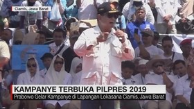 VIDEO: Prabowo Gelar Kampanye di Lapangan Lokasana Ciamis