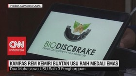 VIDEO: Kampas Rem Kemiri Buatan USU Raih Medali Emas