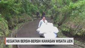 VIDEO: Kegiatan Bersih Bersih Kawah Ijen