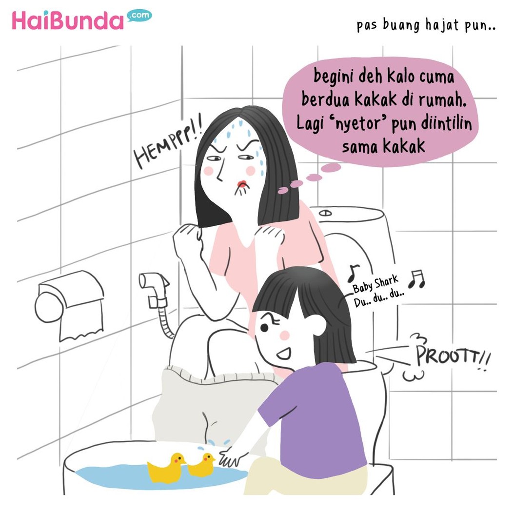 Perbedaaan untuk urusan mandi dialami Bunda di komik ini setelah jadi ibu. Perbedaan soal mandi apa yang kini Bunda rasakan setelah punya anak?