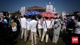 FOTO: Riuh Kampanye Jokowi di Asahan, Prabowo di Ciamis Kampanye terbuka pilpres 2019 Sabtu (6/4), Jokowi didampingi Iriana ke Sumatera Utara, sementara Prabowo menyapa pendukungnya di Ciamis Jawa Barat.