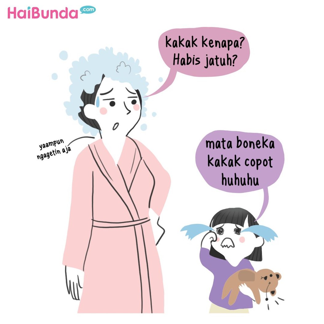 Perbedaaan untuk urusan mandi dialami Bunda di komik ini setelah jadi ibu. Perbedaan soal mandi apa yang kini Bunda rasakan setelah punya anak?