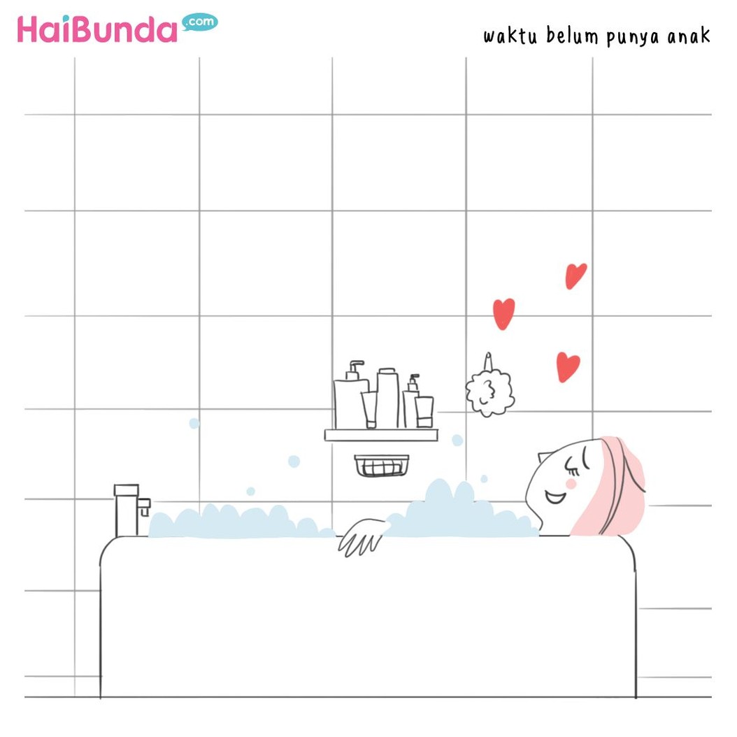 Perbedaaan untuk urusan mandi dialami Bunda di komik ini setelah jadi ibu. Perbedaan soal mandi apa yang kini Bunda rasakan setelah punya anak?