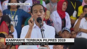 VIDEO: Jokowi Targetkan 70 Persen Suara di Kabupaten Asahan