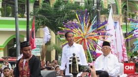 Kampanye Bareng Jokowi, Ma'ruf Doakan Indonesia Tidak Punah