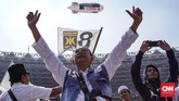 FOTO: 'Gelombang Putih' untuk Prabowo-Sandi Prabowo-Sandi kampanye terbuka di Stadion Utama Gelora Bung Karno, Minggu (7/4), dihadiri massa yang berbusana serba putih.