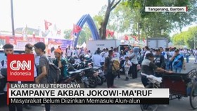 Persiapan Kampanye Akbar Jokowi-Ma'ruf di Kota Tangerang
