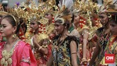 FOTO: Meriahnya Kampanye Jokowi-Ma'ruf Amin di Tangerang Pasangan capres dan cawapres nomor urut 01, Joko Widodo-Ma'ruf Amin menggelar kampanye terbuka di Tangerang, Banten, Minggu (7/4).