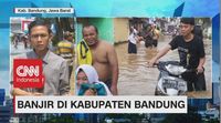 VIDEO: Banjir Kabupaten Bandung, Akses Jalan Terputus