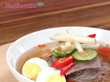 Resep Korean Cold Noodle, Sensasi Dingin dalam Semangkuk Mi