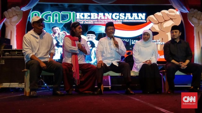 Mantan Wakil Gubernur Jawa Timur Gus Ipul mengaku sengaja gelar acara Ngaji Kebangsaan, Minggu (7/4), agar jadi penyejuk jelang hari pencoblosan Pemilu 2019.