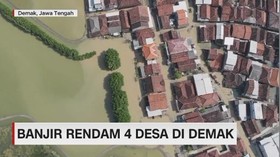 VIDEO: Banjir Rendam 4 Desa di Demak