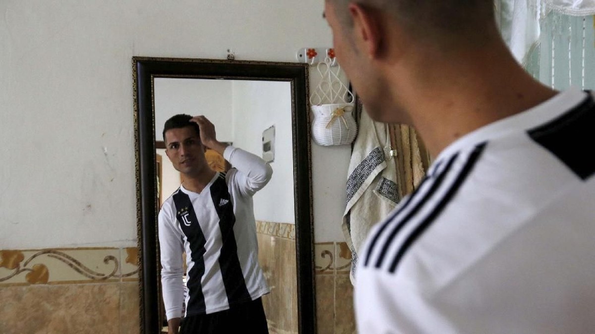 FOTO: Biwar Abdullah, Cristiano Ronaldo 'KW' dari Irak