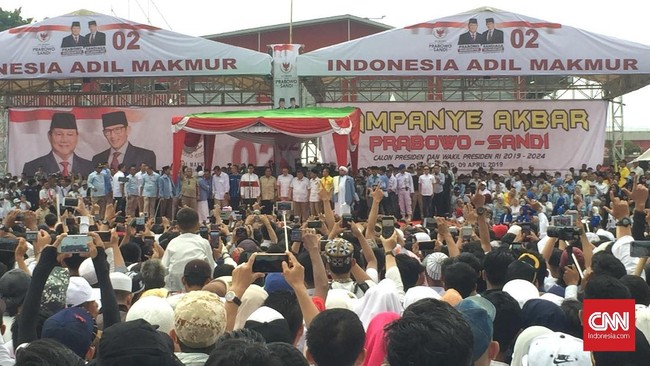 Prabowo meyakini dukungan dari warga sebagai tanda rakyat ingin mendukung perubahan di Republik Indonesia.