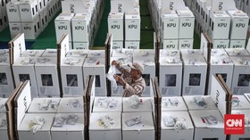FOTO: Persiapan Terakhir Distribusi Logistik Pemilu 2019