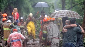 FOTO: Longsor di Rio de Janeiro Renggut Enam Nyawa