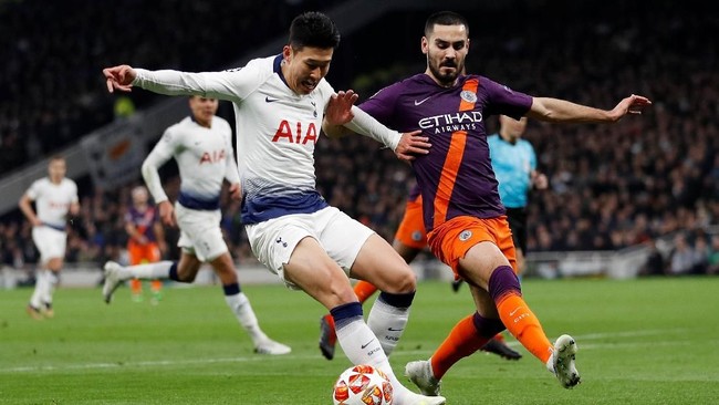 Penyerang sayap Tottenham Hotspur, Son Heung-min, muncul sebagai pahlawan kemenangan timnya saat mengalahkan Manchester City di Liga Champions.