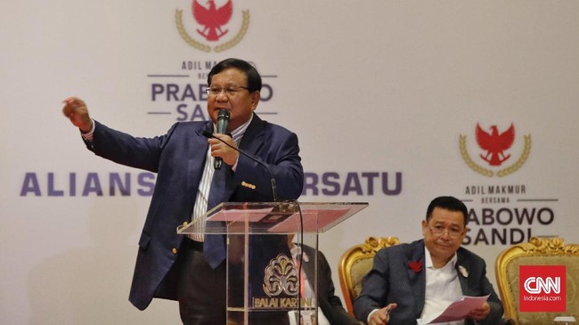 Prabowo membantah isu inklusif pada pilpres 2019 dan menegaskan ia didukung oleh barisan tokoh agama selain Islam.