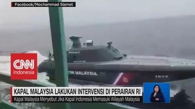 VIDEO: Kapal Malaysia Lakukan Intervensi di Perairan RI