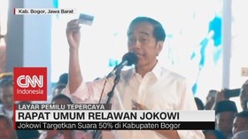 VIDEO: Kampanye Jokowi di Kabupaten Bogor Targetkan 50% Suara
