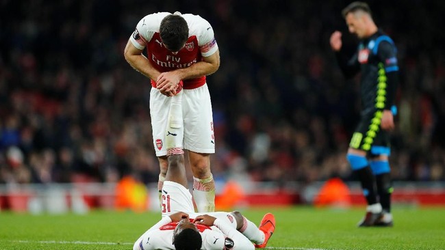 FOTO: Arsenal Bungkam Napoli di Perempat Final Liga Europa
