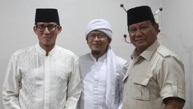 Aa Gym Resmi Dukung Prabowo-Sandi: Bismillah Saya Milih 02